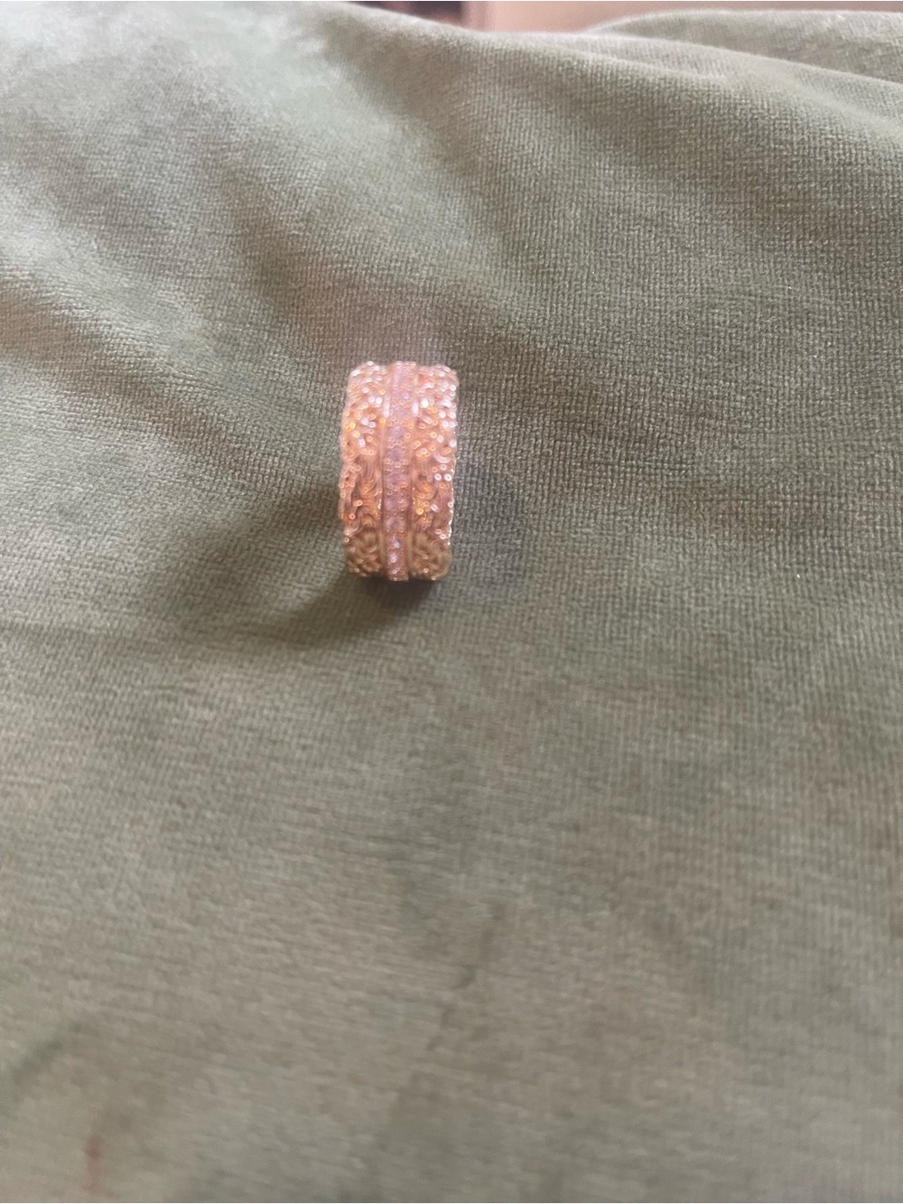 Sparkling Rose Gold Crystal Hoop Earrings